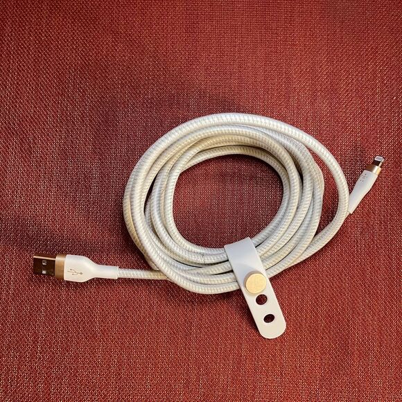 Belkin BoostCharge Pro Flex Braided USB A to Lightning Cable IPhone Charger - Picture 2 of 6